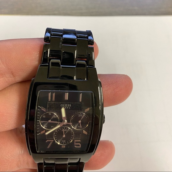 Black Steel GUESS Watch - Picture 2 of 4